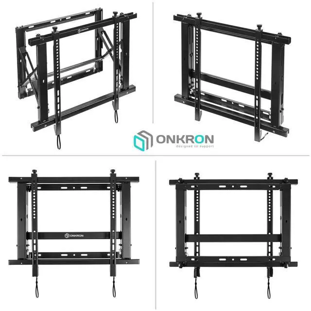 Alt view image 6 of 7 - ONKRON Video Wall Mount Solution for 40" to 70-inch Screens Pop Out PRO7M, Black