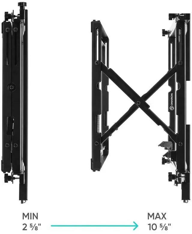 Alt view image 5 of 7 - ONKRON Video Wall Mount Solution for 40" to 70-inch Screens Pop Out PRO7M, Black