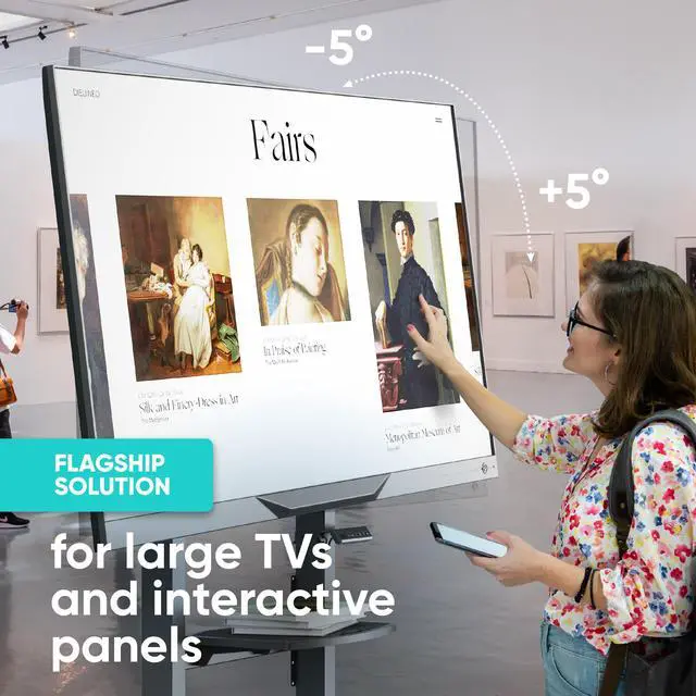 Alt view image 6 of 7 - ONKRON Motorized TV Lift with Wheels - Mobile TV Stand Cart for 50-100 Inch Flat/Curved Screens up to 265 lbs - Height Adjustable TV Cart - Automatic TV Lift Mechanism with Remote Control, Black