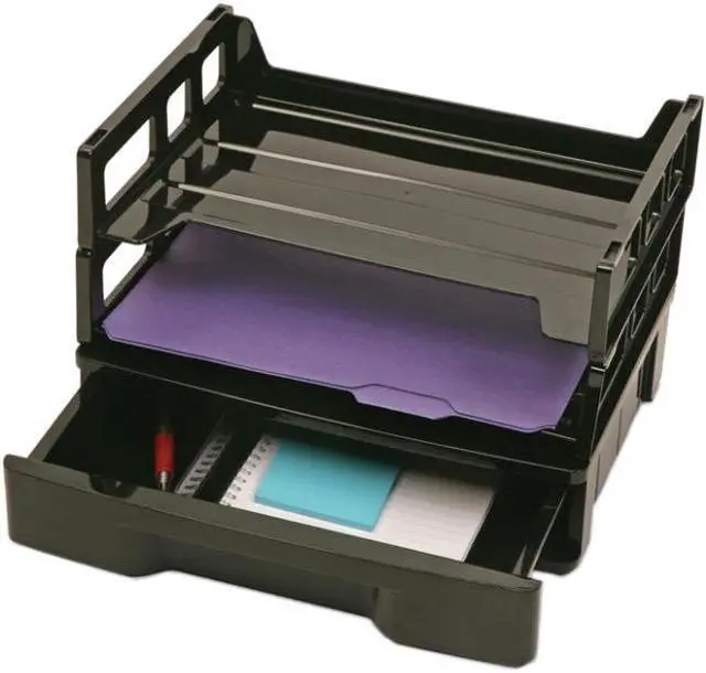 Alt view image 2 of 8 - Officemate File Holder,Letter,2 Horiz.,1 Drawer  26094