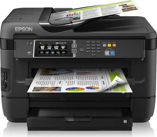 Alt view image 10 of 19 - Epson WorkForce WF-7620 4800 x 2400 dpi Ethernet/USB/WIFI All-in-One Inkjet Printer