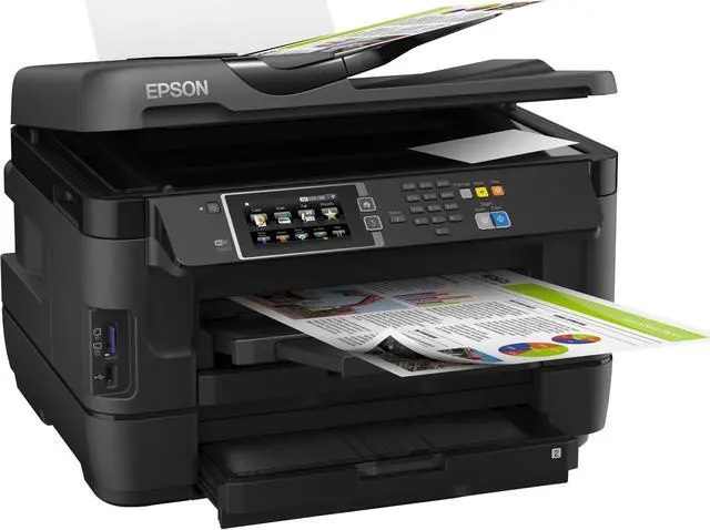 Alt view image 3 of 19 - Epson WorkForce WF-7620 4800 x 2400 dpi Ethernet/USB/WIFI All-in-One Inkjet Printer
