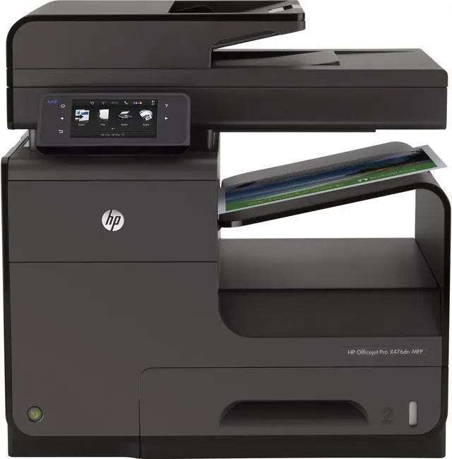 Alt view image 3 of 11 - HP Officejet Pro X476DN Inkjet Multifunction Printer - Color - Plain Paper Print - Desktop