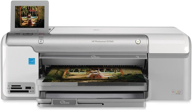HP Photosmart D7560 Digital Photo Inkjet Printer New In Box 883585923687