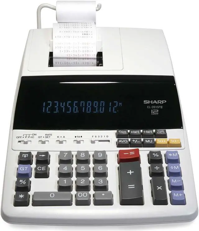 Alt view image 2 of 2 - Sharp EL2615PIII Heavy-Duty Printing Calculator (Minimum Purchase Quantity 5 units)