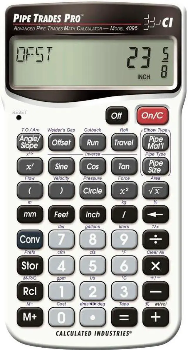 Main image of Construction Calculator,PipeTrades CALCULATED INDUSTRIES 4095
