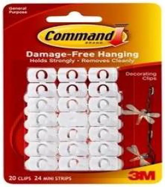 Alt view image 5 of 7 - Command Decorating Clips Clear 20 Pk Decorating Clip 17026 Pack Of 6
