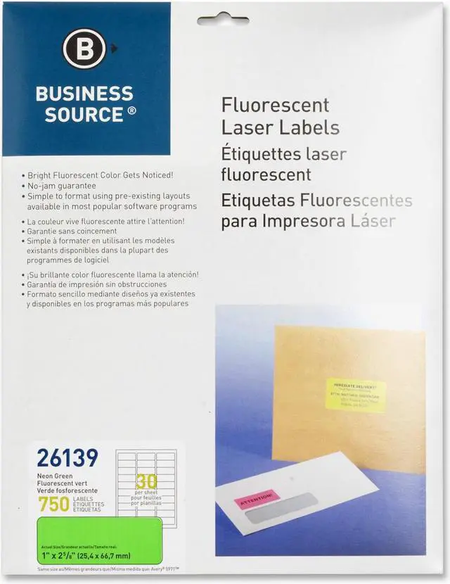 Main image of Bus. Source 1" Fluorescent Laser Labels