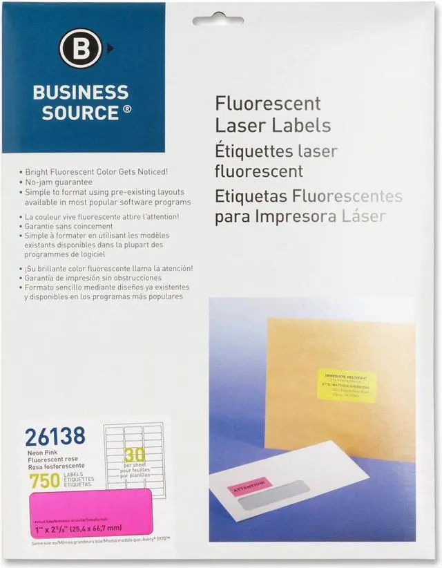 Main image of Bus. Source 1" Fluorescent Laser Labels