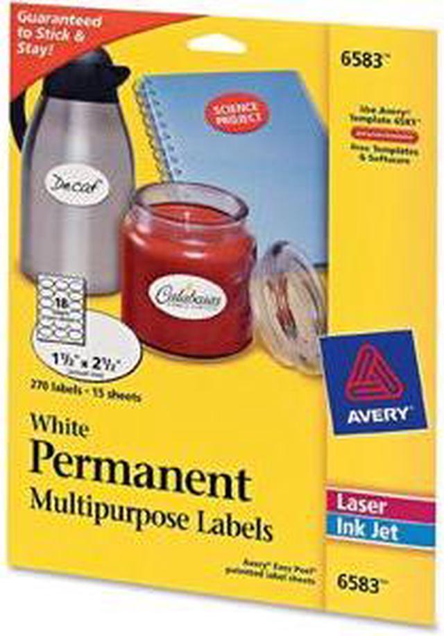 Alt view image 3 of 4 - Avery Printable Permanent Multipurpose Oval Labels