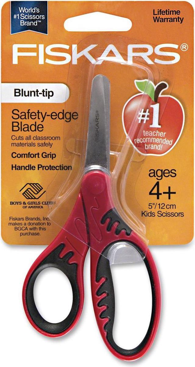 Fiskars SoftGrip 5 Steel Kids Scissors Blunt Tip Assorted Colors (9422)  1068912 