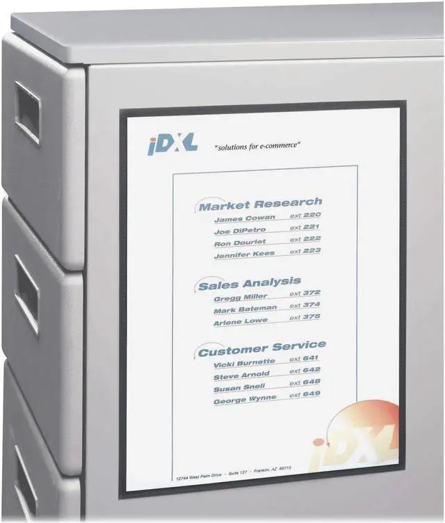 Main image of C-Line 8-1/2"x11" Magnetic Cubicle Keepers Pockets