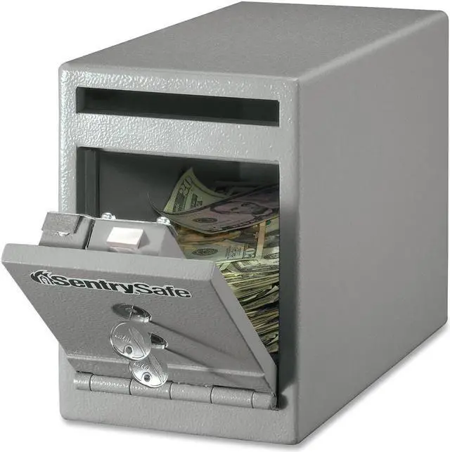 Alt view image 2 of 6 - Drop Slot Safe, .25 Cu. Ft., Dual Key Lock