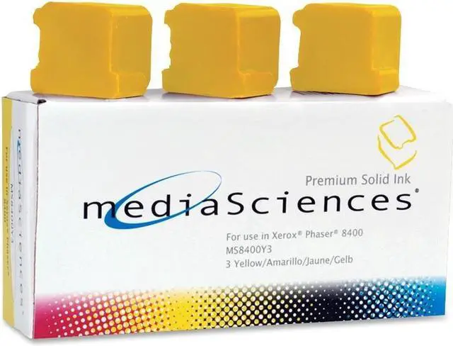 Main image of Media Sciences MS8400Y3 Yellow Solid Ink