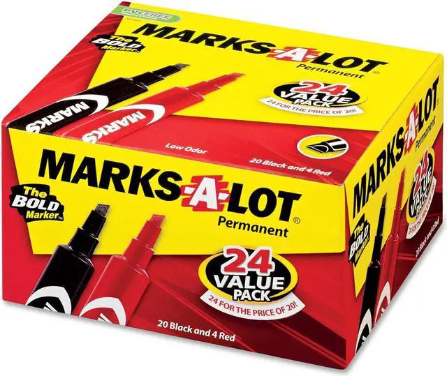Alt view image 2 of 3 - Avery Marks-A-Lot Black/Red Value Pack Markers