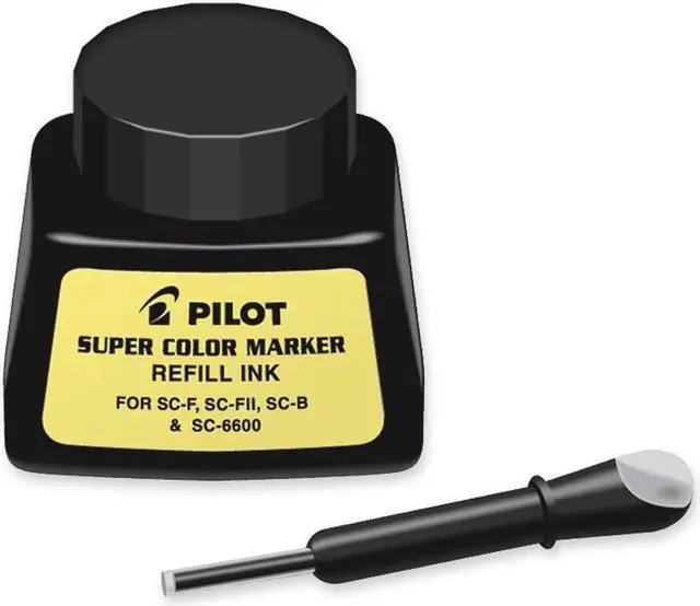 Alt view image 5 of 11 - Pilot Pilot Jumbo Refillable Permanent Marker Ink Refill, Black Ink 48500