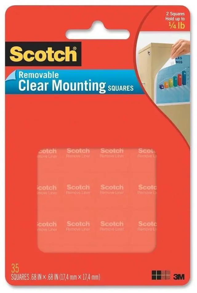 Alt view image 2 of 3 - 3M Scotch Removable Mounting Squares