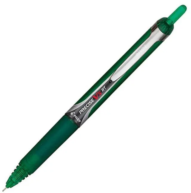 Main image of Pilot Rollerball Pen Retract. .5mm Extra Fine Pnt GN Barrel/Ink 26065