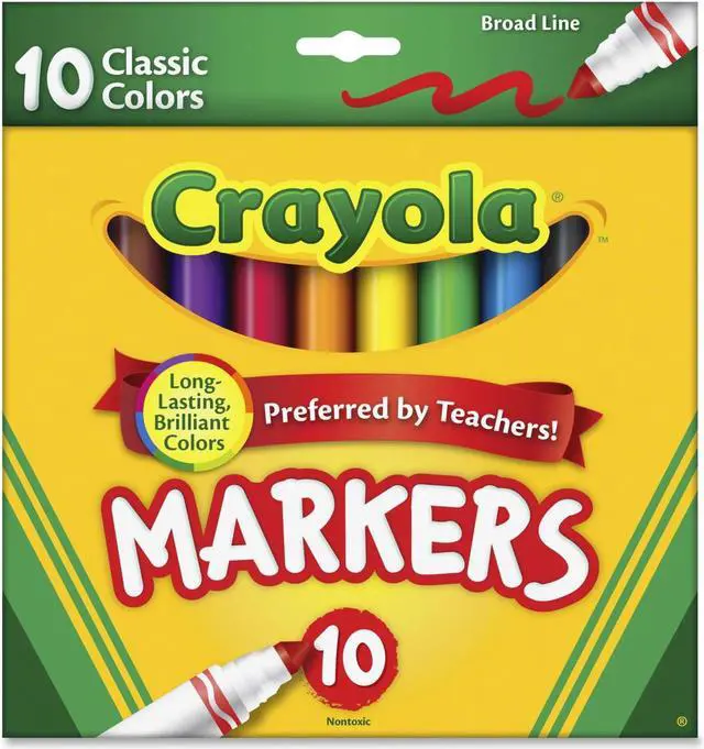 Alt view image 2 of 2 - Crayola Classic Broad Line Markers