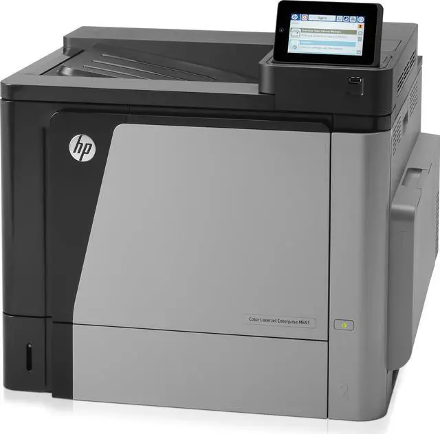 Alt view image 3 of 6 - HP LaserJet M651DN Laser Printer - Color - 1200 x 1200 dpi Print - Plain Paper Print - Desktop