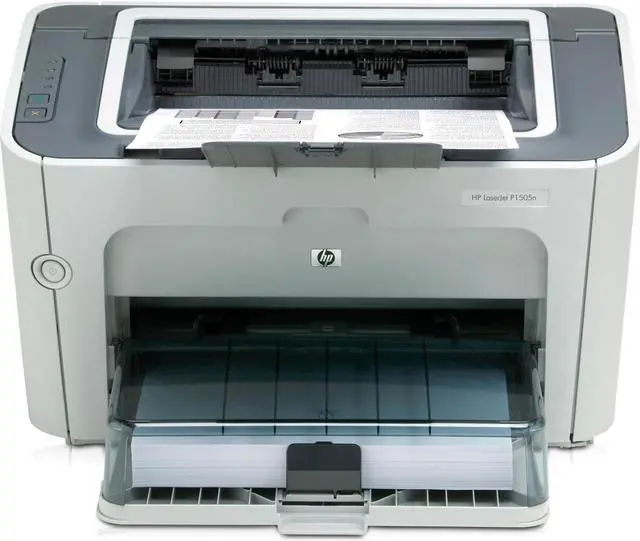 Alt view image 2 of 6 - HP LaserJet P1500 P1505N Laser Printer - Monochrome - 1200 dpi Print - Plain Paper Print - Desktop