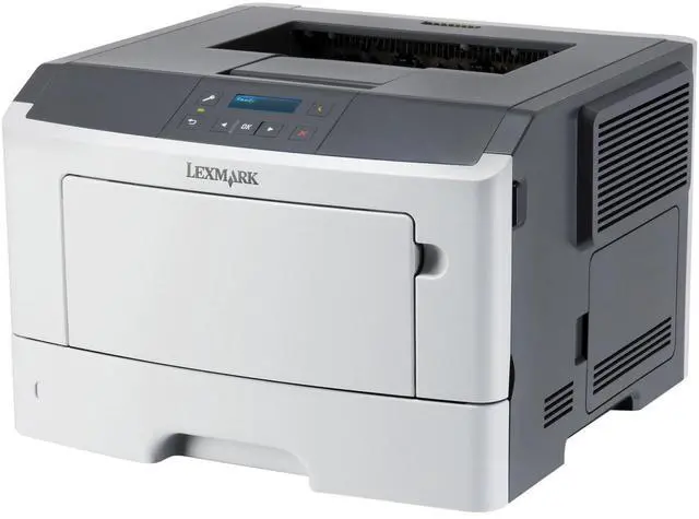 Alt view image 3 of 4 - Lexmark MS410D Laser Printer - Monochrome - 1200 x 1200 dpi Print - Plain Paper Print - Desktop