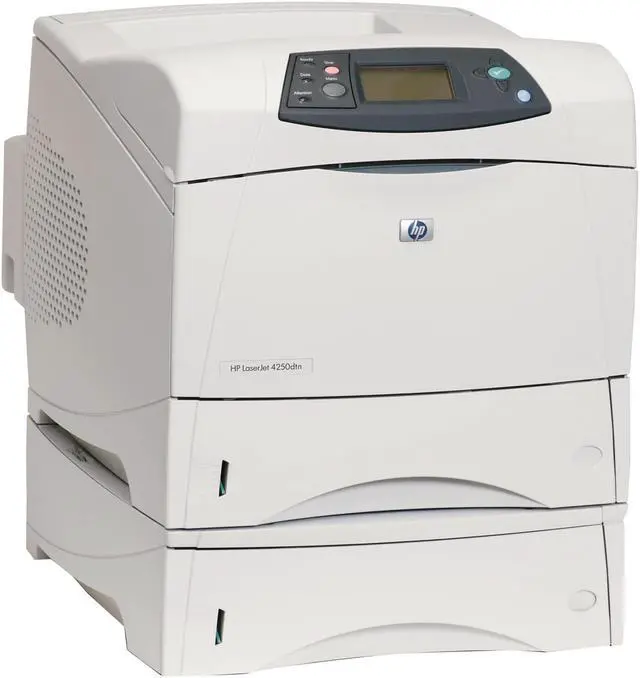 Main image of HP LaserJet 4250DTN Laser Printer - Monochrome - 1200 x 1200 dpi Print - Plain Paper Print - Desktop