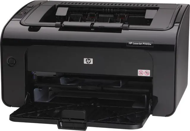 Alt view image 2 of 5 - HP LaserJet Pro P1102w Laser Printer - Monochrome - 1200 x 1200 dpi Print - Plain Paper Print - Desktop