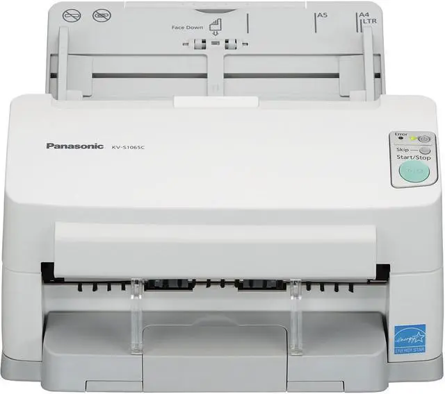 Alt view image 2 of 9 - Panasonic KV-S1065C Sheetfed Scanner - 600 dpi Optical