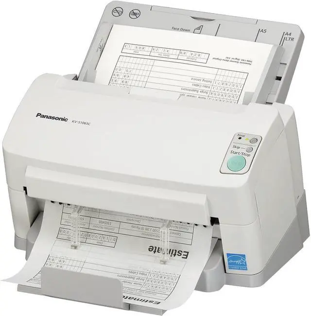 Alt view image 3 of 9 - Panasonic KV-S1065C Sheetfed Scanner - 600 dpi Optical