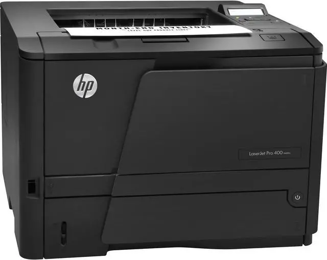 Alt view image 4 of 4 - HP LaserJet Pro 400 M401N Laser Printer - Monochrome - 1200 x 1200 dpi Print - Plain Paper Print - Desktop