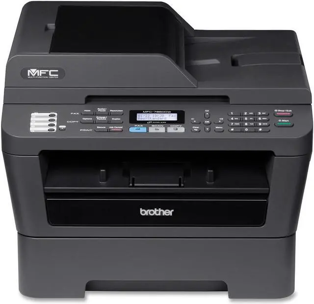 Main image of Brother MFC-7860DW Laser Multifunction Printer - Monochrome - Plain Paper Print - Desktop