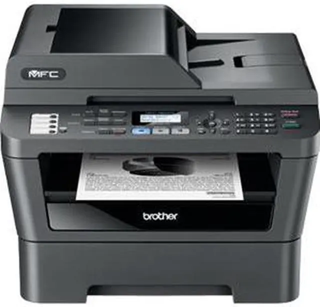 Alt view image 2 of 5 - Brother MFC-7860DW Laser Multifunction Printer - Monochrome - Plain Paper Print - Desktop