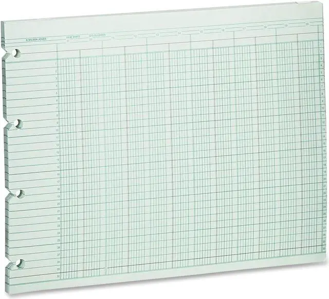 Alt view image 2 of 3 - Acco/Wilson Jones 20-column Prepunch Ledger Paper