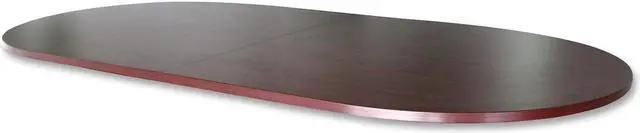 Alt view image 3 of 10 - Lorell Conference Tabletop Oval 96"x48" Mahogany 69150
