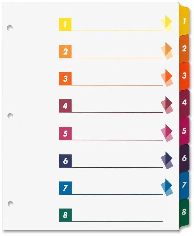 Main image of Sparco Table of Contents Index Dividers