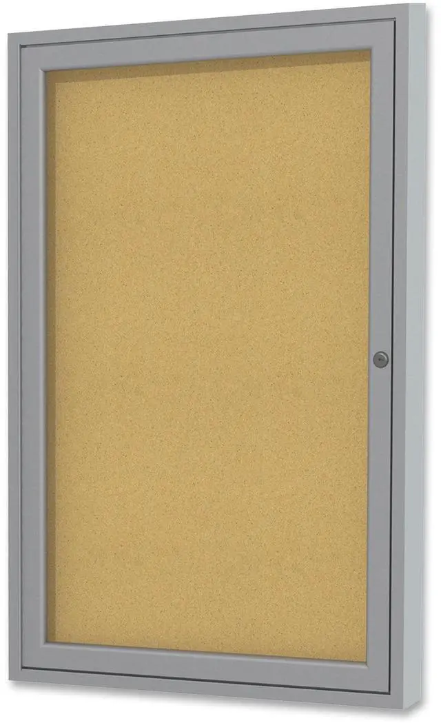 Main image of GHENT PA13624K Enclosed Cork Bulletin Board 36" x 24", 1 Door