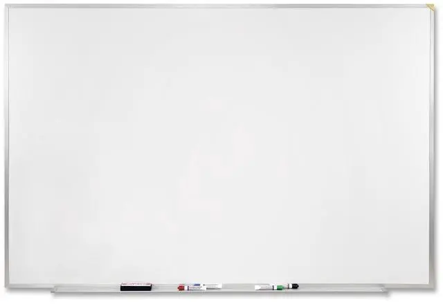 Alt view image 7 of 17 - Ghent M1-48-4 Magnetic Porcelain Whiteboard with Aluminum Frame - 96.5" x 48.5" - White Surface, Satin Aluminum Frame