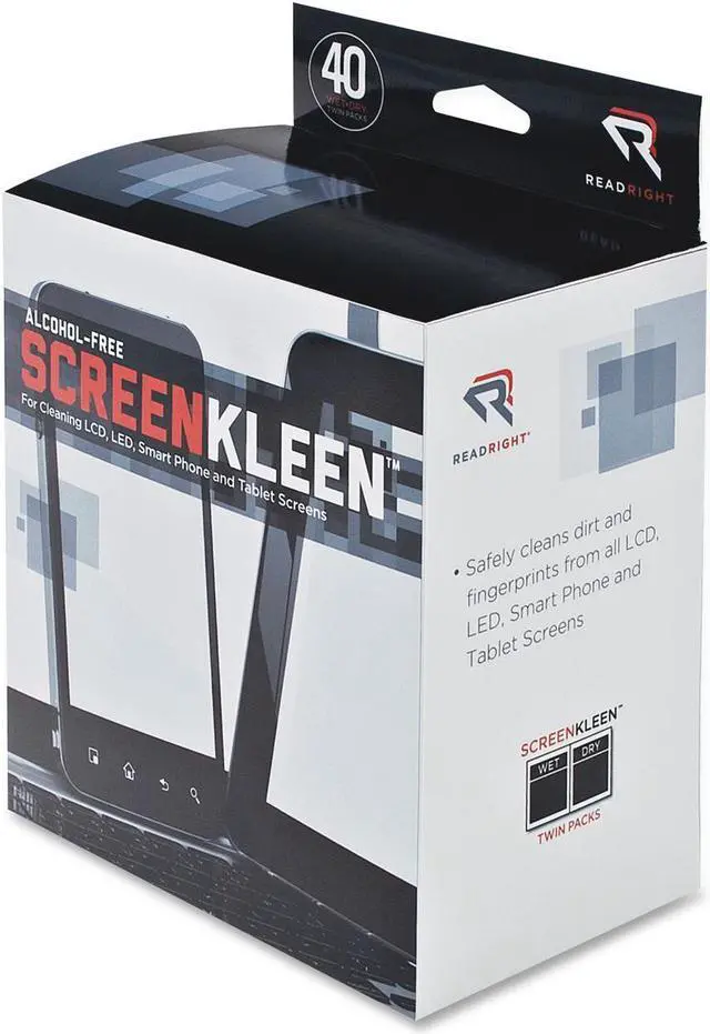Alt view image 2 of 3 - Read Right Screen Kleen Cleaning wipe