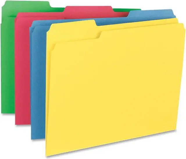 Alt view image 2 of 5 - Bus. Source Hvyweight 1/3 Cut Color File Folders