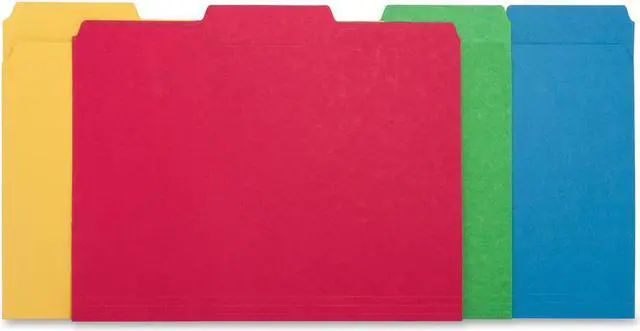 Alt view image 3 of 5 - Bus. Source Hvyweight 1/3 Cut Color File Folders