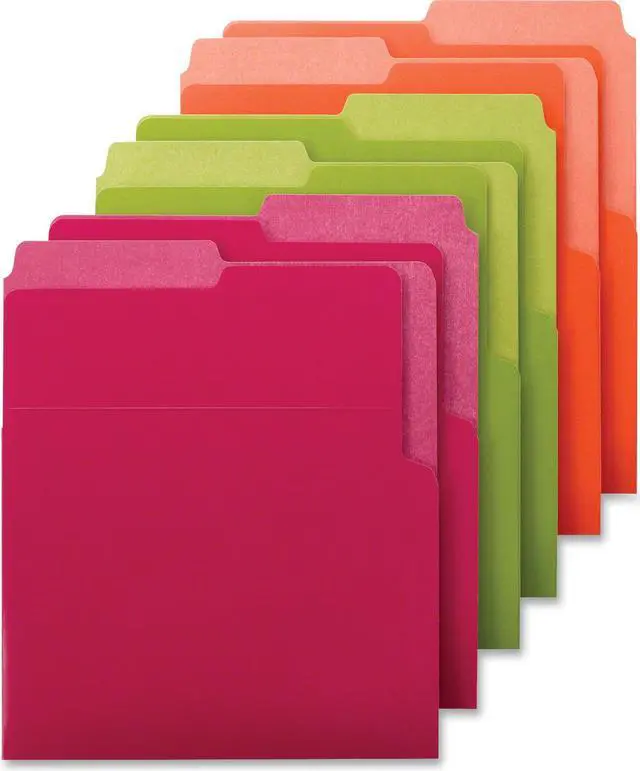 Alt view image 3 of 3 - Smead Organized Up Hvyweight Vertical File Folders