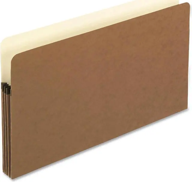 Alt view image 2 of 2 - Pendaflex 1526EOX 3 1/2 Inch Expansion File Pocket, Manila/Red Fiber, Legal, 25/Box, 1 Box
