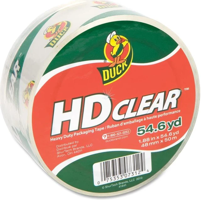 Main image of Duck Brand HD Clear Packaging Tape: 1.88 in. x 54.6 yds. (Clear)