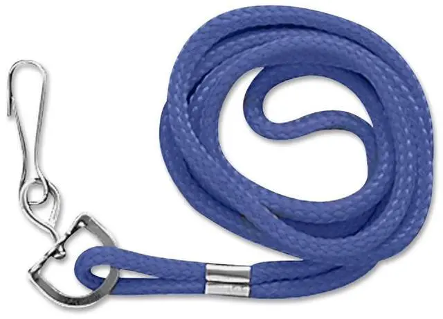 Alt view image 4 of 19 - Baumgartens Standard Lanyard With Hook 36" L Nylon Blue 68903