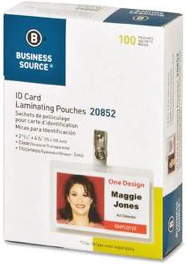 Alt view image 2 of 3 - Business Source Government-size Card Laminating Pouch