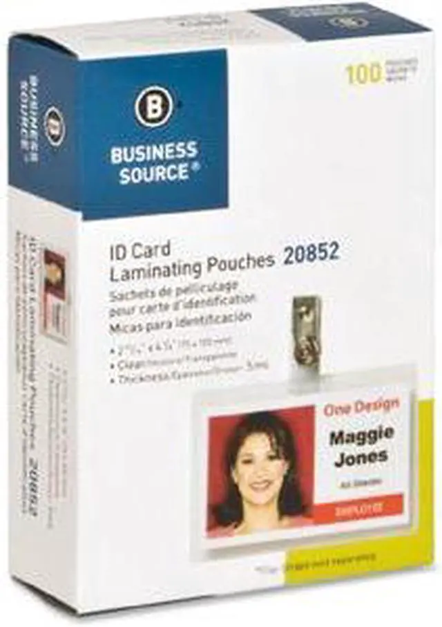 Alt view image 3 of 3 - Business Source Government-size Card Laminating Pouch
