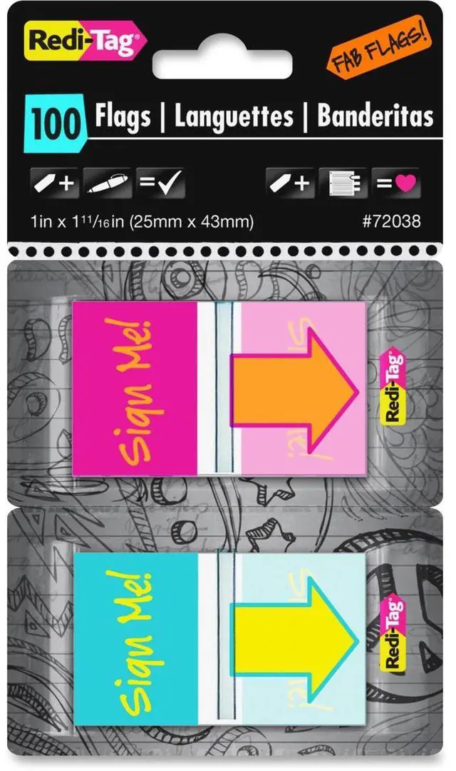 Main image of Redi-Tag Self-adhesive Fab Flags