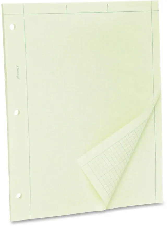 Alt view image 2 of 3 - Tops Green Tint Engineer's Quadrille Pad