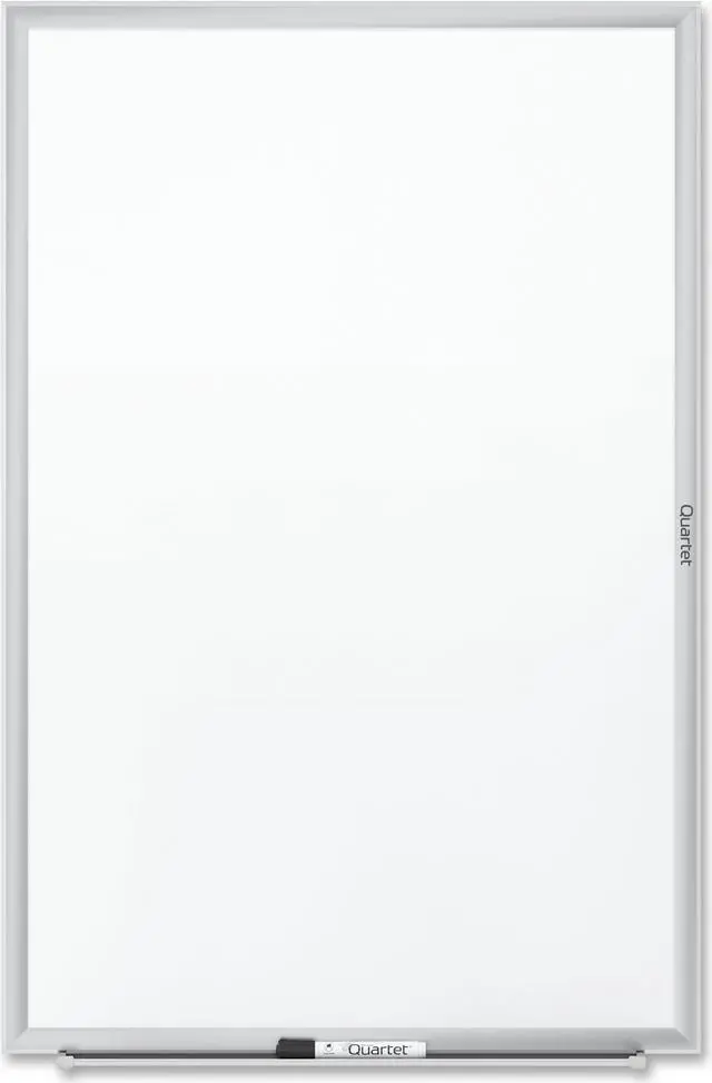 Alt view image 4 of 20 - Quartet Classic Series Melamine Whiteboard 36 x 24 Silver Aluminum Frame S533